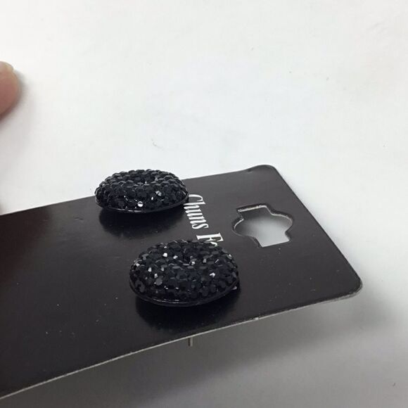 Textured Gem Cluster Stud Earrings (H15) - Picture 2 of 5